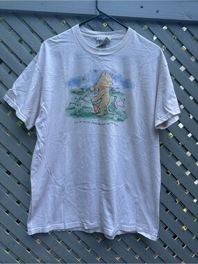Vintage Disney Winnie the Pooh white cotton t-shirt Size L